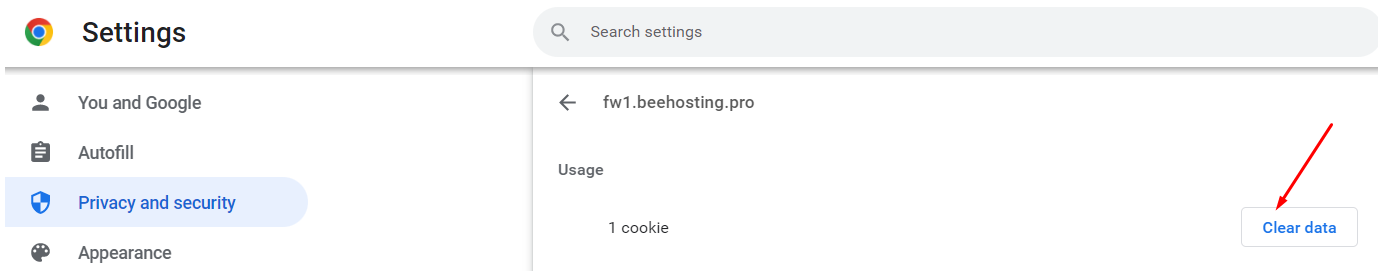 Очистить отдельные файлы cookie - Google