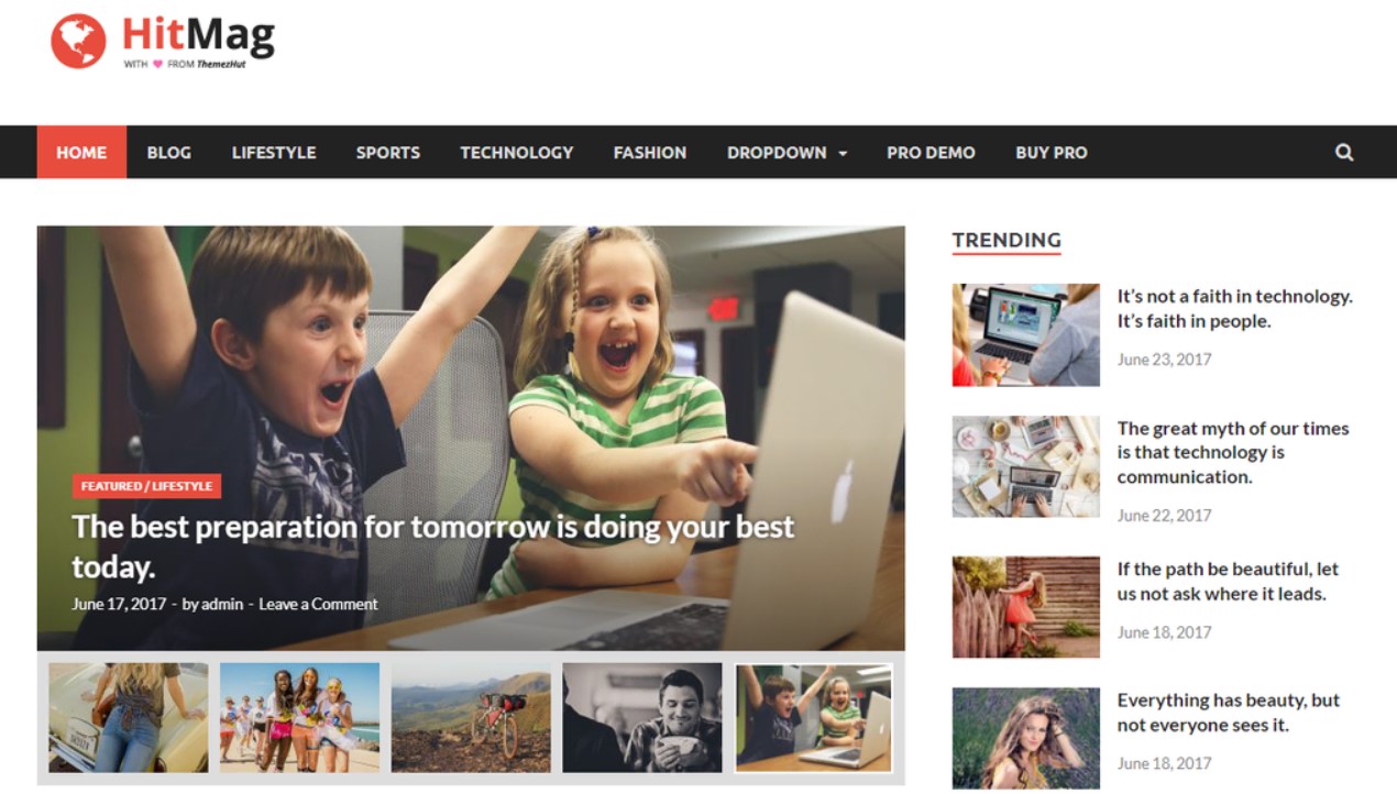 Best Free WordPress Magazine Themes WordPress-theme-hitmag