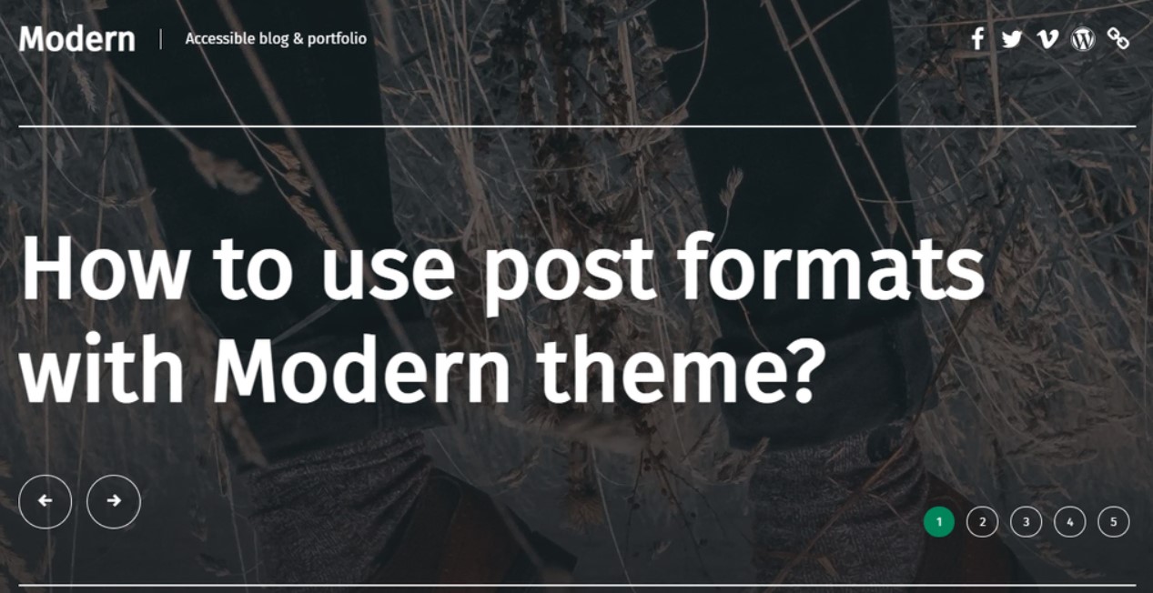 WordPress-theme-modern