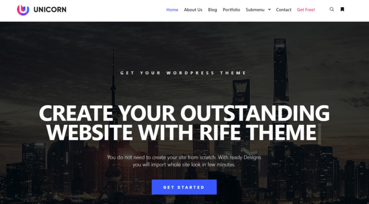 WordPress-theme-perfecto-rife